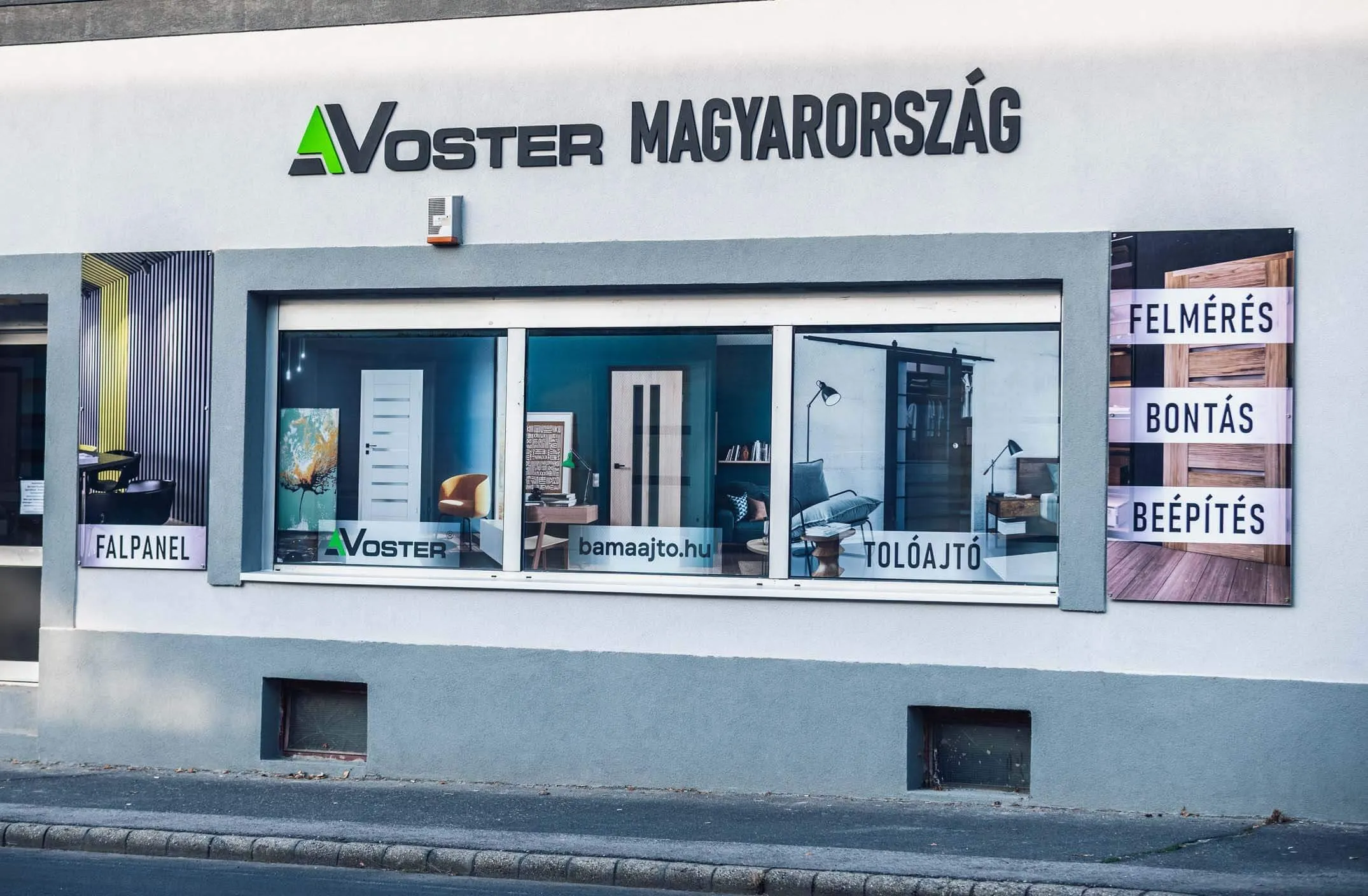 BaMa ajtó – Voster Magyarország bemutatóterem, Miskolc